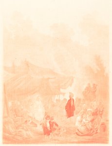 Noce de Village Village Häät, 1785. tekijältä Charles Melchior Descourtis
