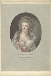 Muotokuva Preussin Wilhelminasta, Orange-Nassaun prinsessasta F: S: Wilhelmine de Prusse Princesse d