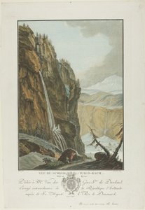 Vue du Schild-Wald-Bach, Prise Enhiver tekijältä Charles Melchior Descourtis