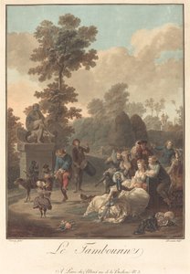 Tamburiini tekijältä Charles Melchior Descourtis after Nicolas Antoine Taunay