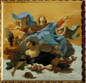 Charles Mellinin (1597-1649) maalaus Neitsyt taivaaseen 1600-luvulta Yksityinen kokoelma