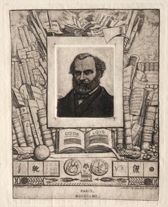 Armand Gueraud Nantesista, kirjapaino ja kirjailija, 1862. tekijältä Charles Meryon
