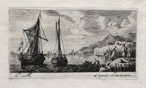Calais - Huuhteluveneet tekijältä Charles Meryon
