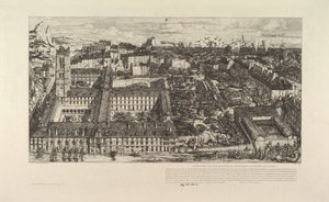 College Henri IV tai Lycée Napoléon, 1863-64. tekijältä Charles Meryon