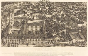 Collège Henri IV, Pariisi tai Lycée Napoléon (Henry IV College tai Napoleon School, Pariisi) tekijältä Charles Meryon
