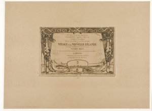 Uuden-Seelannin matkan kansi (1842-46) tekijältä Charles Meryon