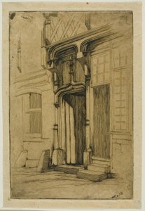 Muinaisen luostarin ovi, rue Mirabeau, Bourges
