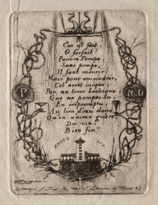 Pariisin etsaukset: Notre Dame -pumppu, pieni lautanen, 1854. tekijältä Charles Meryon