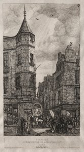Talo tornilla, No. 22 Street of the School of Medicine, 1861. tekijältä Charles Meryon