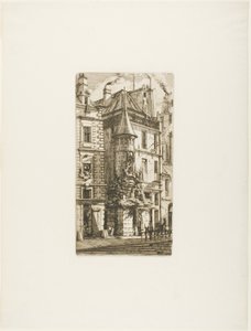 Talo, jossa on tornitalo, rue de la Tixéranderie tekijältä Charles Meryon