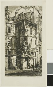 Talo tornilla, rue de la Tixéranderie, Pariisi tekijältä Charles Meryon