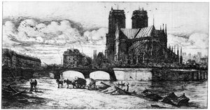LAbside, c1841-1868 1924 tekijältä Charles Meryon