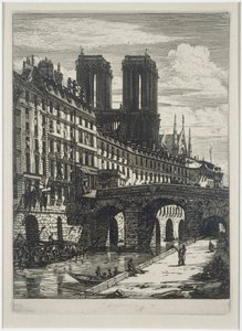 Le Petit Pont tekijältä Charles Meryon