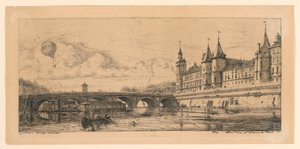 Le Pont-au-Change (vaihtosilta) tekijältä Charles Meryon