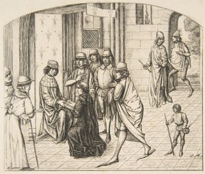 Valerius Maximuksen esitys kuningas Ludvig XI:lle, 1862. tekijältä Charles Meryon