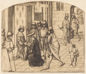 Valère Maximen esitys kuninkaille Ludvig XI:lle (kirjoitin Valerius Maximus esitellään kuningas Ludvig XI:lle) tekijältä Charles Meryon
