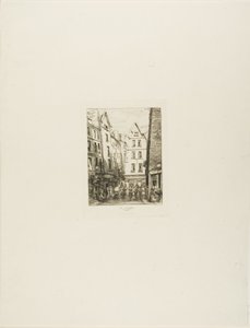 Rue Pirouette Les Hallesissa, Pariisissa tekijältä Charles Meryon