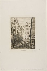 Rue Pirouette Les Hallesissa, Pariisissa tekijältä Charles Meryon