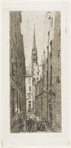 Rue des Chantres, Pariisi tekijältä Charles Meryon
