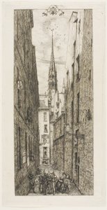 Rue des Chantres, Pariisi tekijältä Charles Meryon