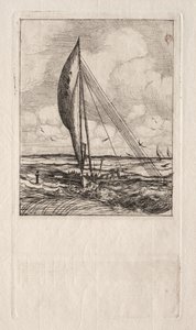 Swift Sailing Proa, Mulgraven saaristo, Oseania, 1866. tekijältä Charles Meryon