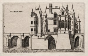 Chenonceaun linna tekijältä Charles Meryon