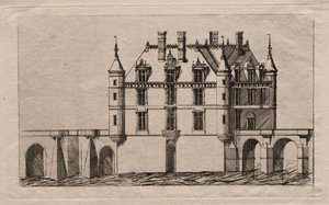 Chenonceaun linna tekijältä Charles Meryon