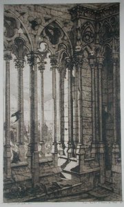 Notre-Damen galleria, Pariisi tekijältä Charles Meryon