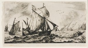 El Galliot de Jean de Vyl de Rotterdam finlandès tekijältä Charles Meryon