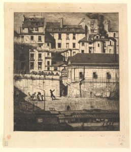 Mortuary, Paris La Morgue, 1854.