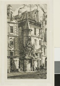 Rue de la Tixeranderien torni. tekijältä Charles Meryon