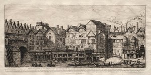 Näkymä osasta Pariisin kaupunkia, kohti 1600-luvun loppua, 1861. tekijältä Charles Meryon