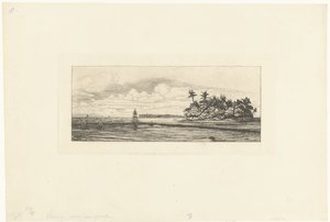 Kalastajat Wallissaarilla Tyynellämerellä Oceanie: Ilots a Uvea (Valais) peche aux palmes tekijältä Charles Meryon