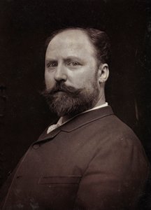 Album Artistique et Biographique, 5. vuosikerta, Salon 1885; muotokuva ranskalaisesta taidemaalarista Paul Louis Narcisse Grolleronista (1848-1901).