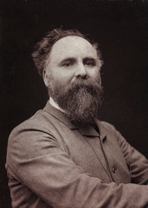Taiteellinen ja elämäkerrallinen albumi, 5. vuosi, Salon 1885; muotokuva ranskalaisesta taidemaalari Diogenes Ulysse Napoléon Maillartista (1840-1926)