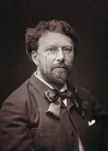 Taiteellinen ja elämäkerrallinen albumi, 5. vuosi, Salon 1885; muotokuva ranskalaisesta taidemaalari Alfred-Pierre Joseph Agachesta (1843-1915)