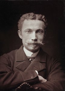 Album Artistique et Biographique, 5. vuosikerta, Salon 1885; taidemaalari Raoul de Pibracin (1852-1937) muotokuva.