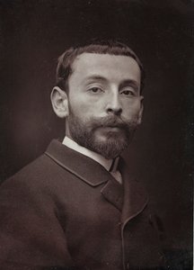 Taiteellinen ja biografinen albumi, 6. vuosi, Salon 1885; ranskalaisen taidemaalarin Alexandre Blochin (1862-1906) muotokuva