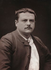 Taiteellinen ja biografinen albumi, 6. vuosi, Salon 1885; ranskalaisen taidemaalarin Royer Lionelin (1852-1926) muotokuva
