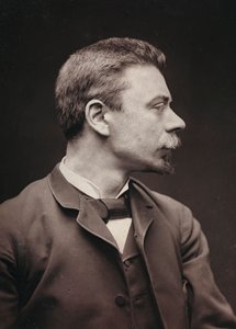 Album Artistique et Biographique, 6. vuosikerta, Salon 1885; muotokuva ranskalaisesta taidemaalarista Joseph Paul Mesléstä (1855-1929).