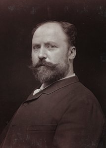 Taiteellinen ja biografinen albumi, 6. vuosi, Salon 1885; muotokuva ranskalaisesta taidemaalari Paul Grolleronista (1848-1901)