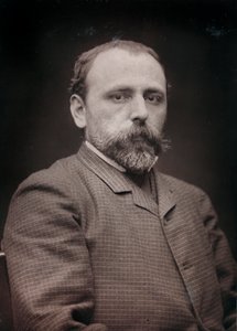 Album Artistique et Biographique, 6. vuosikerta, Salon 1885; taidemaalari Edouard Jean Dambourgezin (1844-1931) muotokuva.