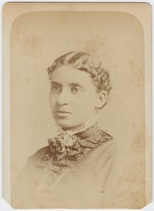 Carte de vision tai Lottie Grimke, n. 1870 tekijältä Charles Milton Bell