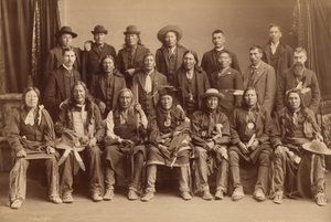 Sioux-valtuuskunta,1891 (kuva) tekijältä Charles Milton Bell