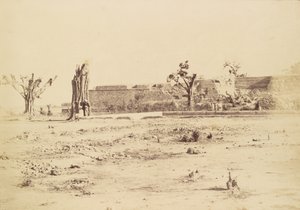 [Karu maisema ja tunnistamaton linnoitus, Delhi] tekijältä Charles Moravia