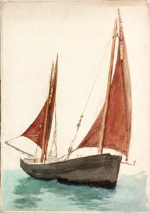 Kalastusvene (rungonvärinen) tekijältä Charles Napier Hemy