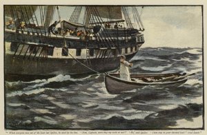 Kuvitus Vigian kunnostukseen, Morley Roberts tekijältä Charles Napier Hemy