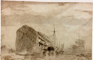 Toimitus (muste (musta)) tekijältä Charles Napier Hemy