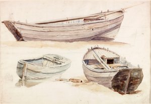 Lohiveneiden tutkimukset (bodycolour) tekijältä Charles Napier Hemy