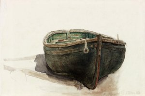 Tutkimusvene (lyijykynä ja akvarelli paperille) tekijältä Charles Napier Hemy